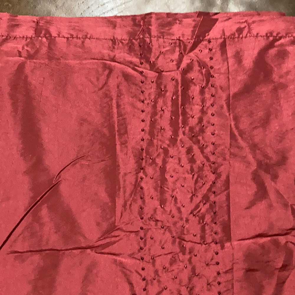 Noble excellence shower curtain in muted deep red